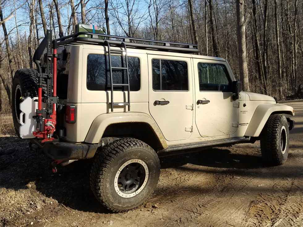 JK ROOF RACK  SIDE LADDER
