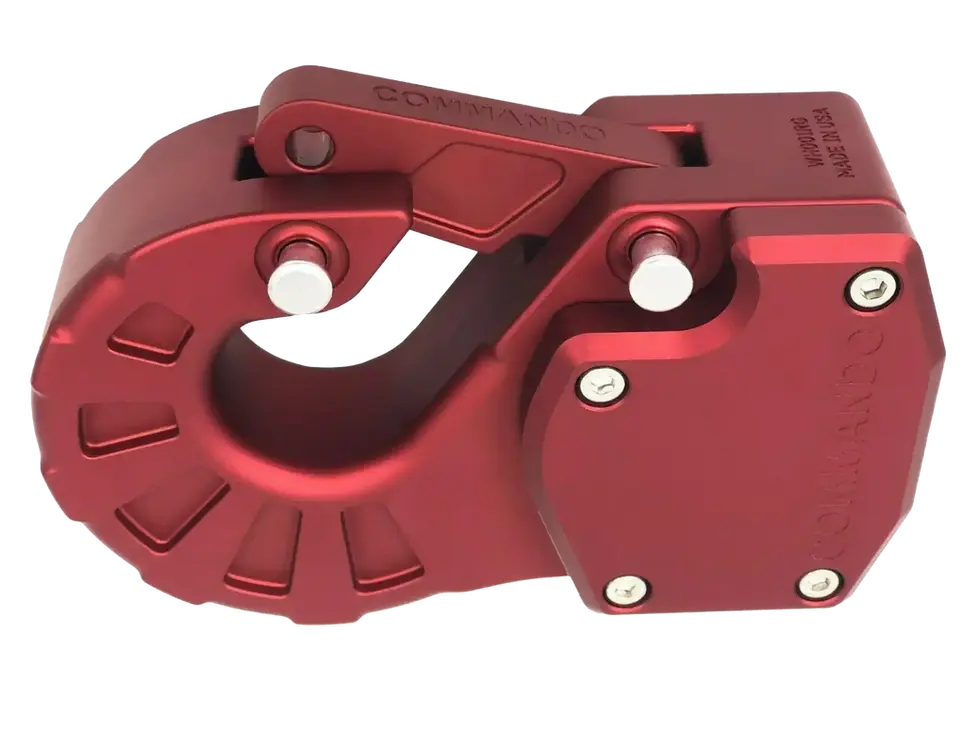 HEAVY DUTY ALUMINUM WINCH HOOK FOR SYNTHETIC ROPE