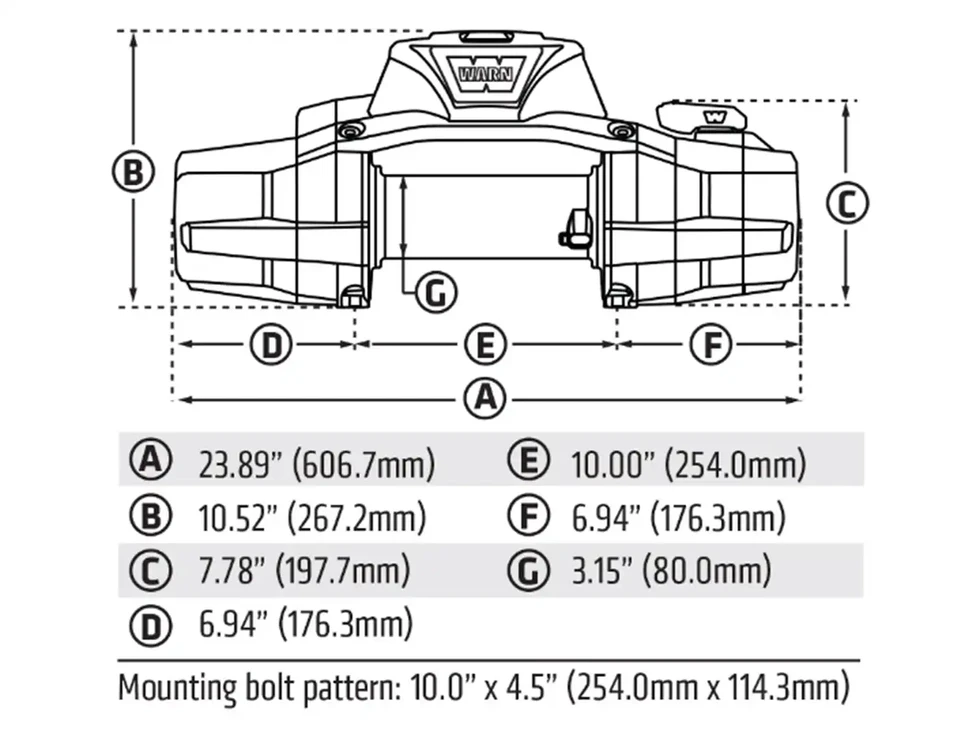 Warn Zeon XD 12s - 12,000 Pound Synthetic Rope Winch