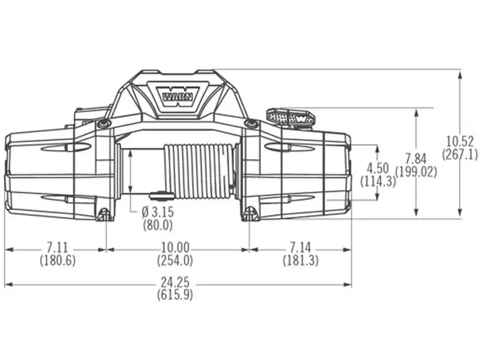 Warn Zeon 12s - 12000 Pound Synthetic Rope Winch