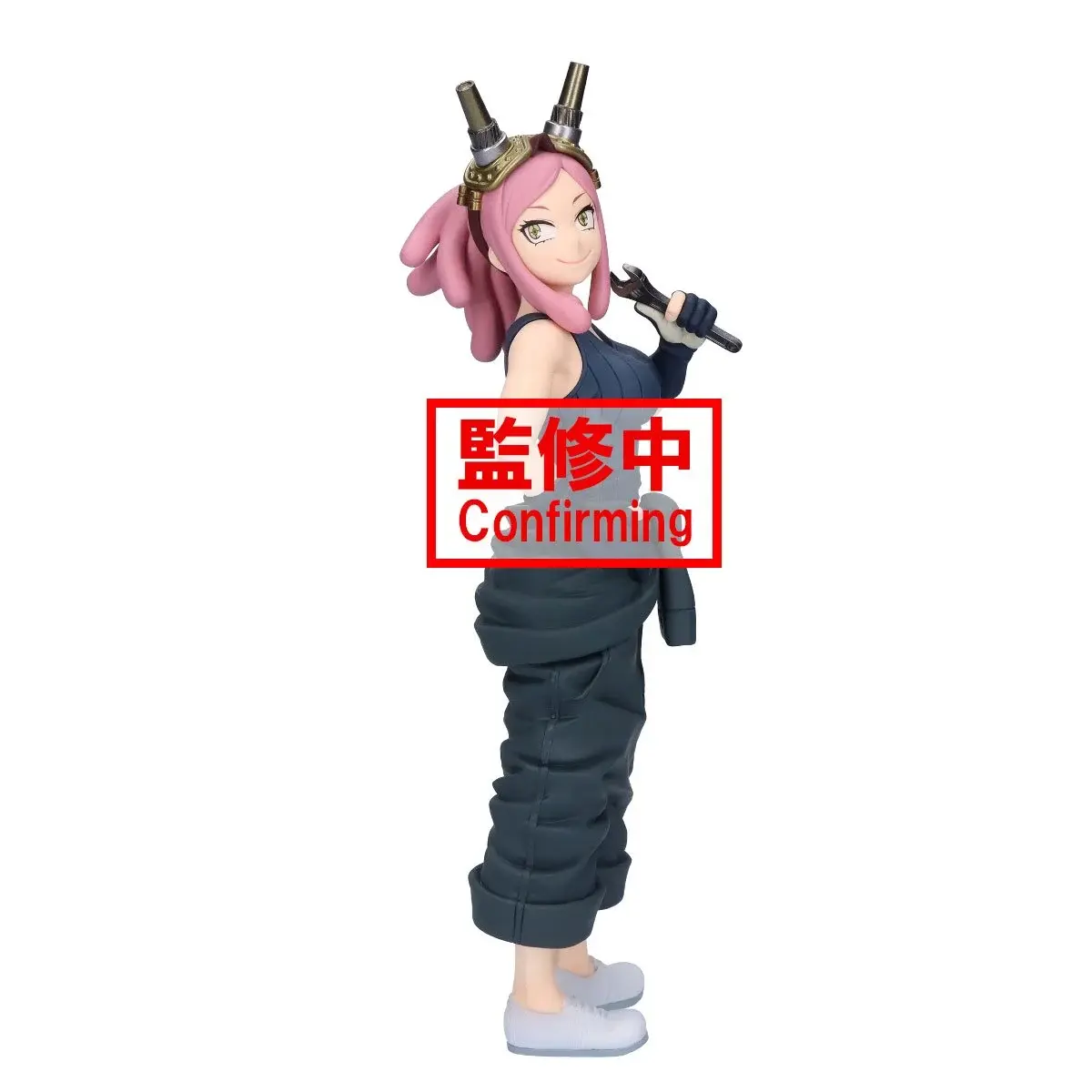 Anime figure of a girl, with pink hair and a microphone, confirming status.