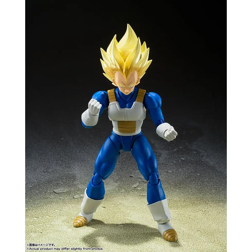 Thumbnail: Vegeta action figure in blue and white attire, focused pose, ready to fight.