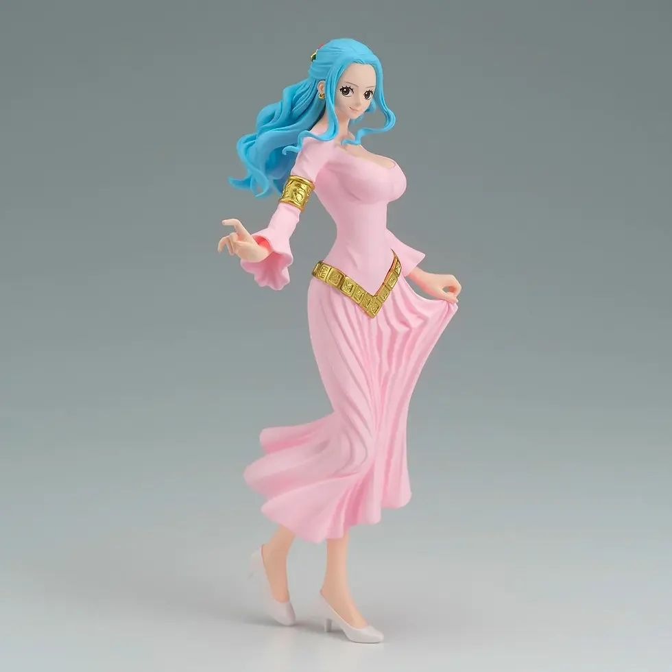 Thumbnail: Anime figure of Vivi in a pink dress, One Piece character, standing pose.