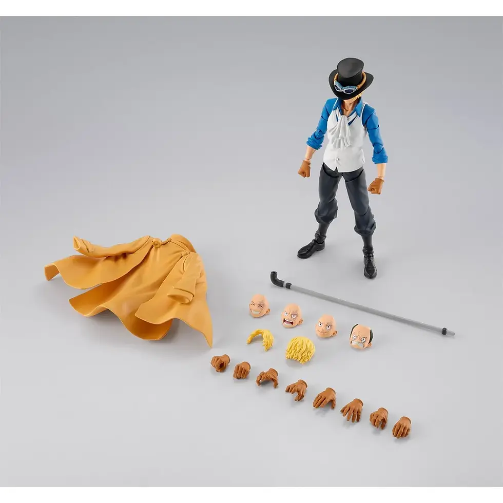 Thumbnail: One Piece figure of Roronoa Zoro, with accessories, on a white background.