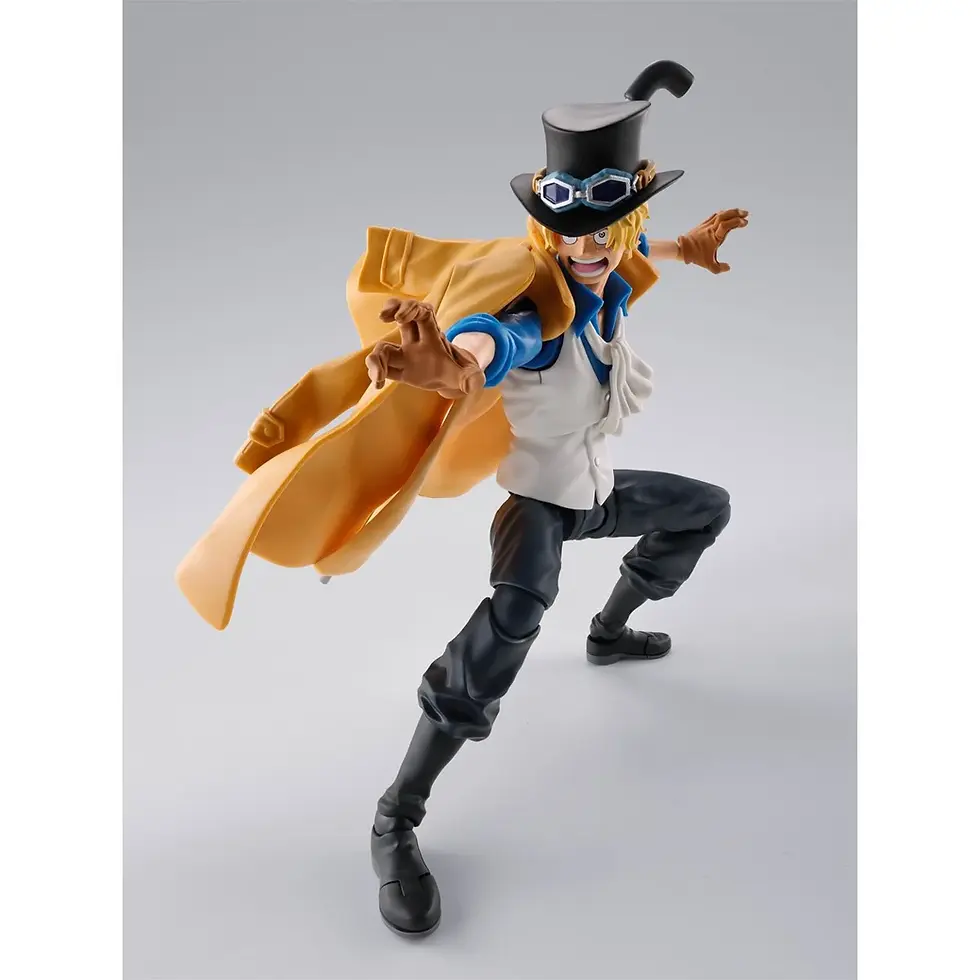Thumbnail: Sabo figure with hat, cape, and white vest striking a pose for the shot.