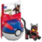 Mega Construx Pokemon Litten Flamado with Poke ball and number 21 on the box.