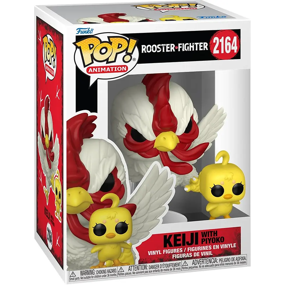 Funko Pop! Animation Rooster-Fighter 2164 Keiji with Piyoko vinyl figure collectible toy