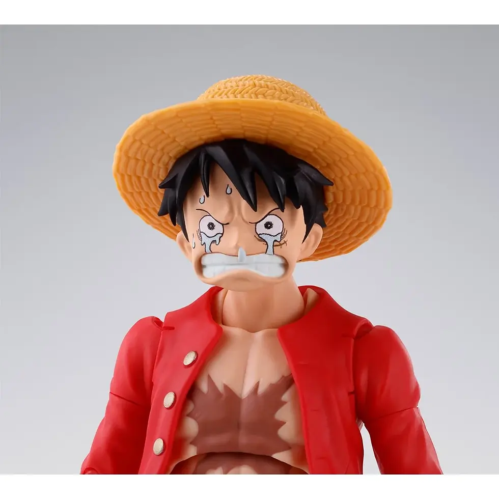 Thumbnail: One Piece figure of Monkey D. Luffy wearing straw hat and red jacket.