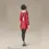 Thumbnail: Yor Forger figure in red dress and black leggings on display