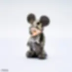 Thumbnail: Metallic Mickey Mouse figure wearing a black robe on a white background, Disney.