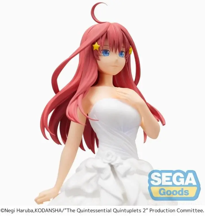 Thumbnail: SEGA Goods figure of anime character in a white dress, long red hair.