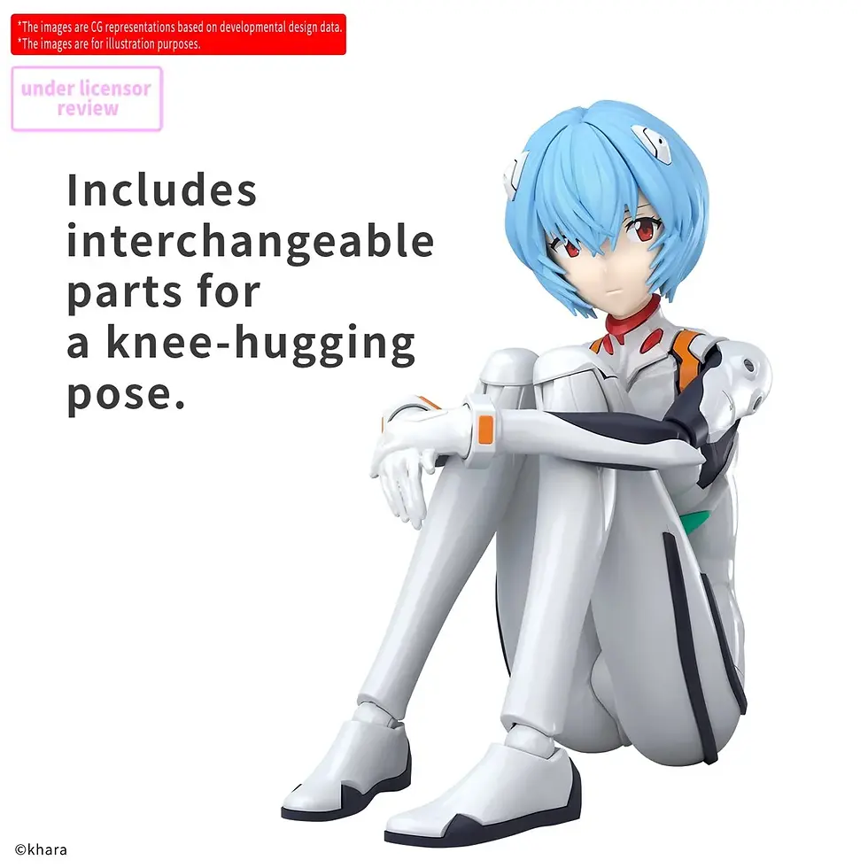 Thumbnail: Rei Ayanami model kit in plug suit with interchangeable parts for pose. 30 Minutes Preference Evangelion.