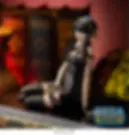 Thumbnail: Yor Forger figure in sitting pose with black dress and SEGA Goods logo.