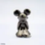 Thumbnail: Metallic Mickey Mouse figure rear view Disney on white background