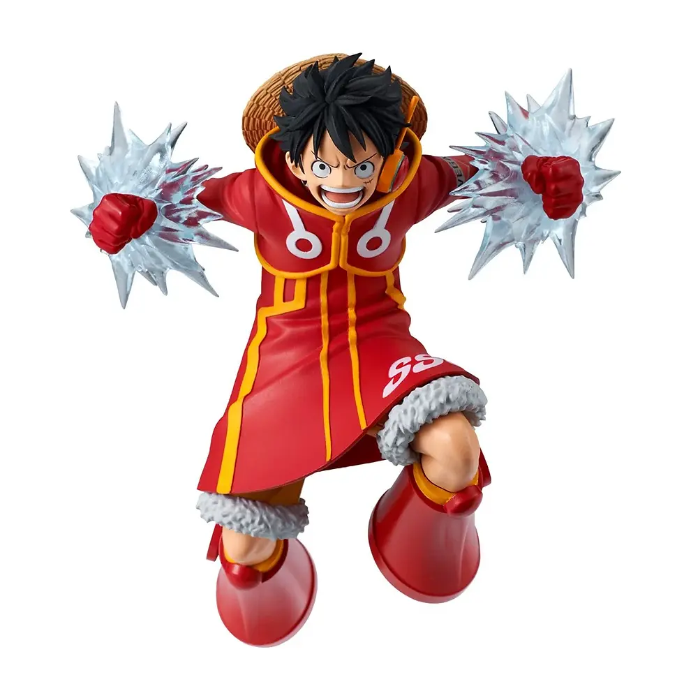 Monkey D. Luffy statue in red outfit, One Piece S-Snake The Grandline Series DXF Statue.