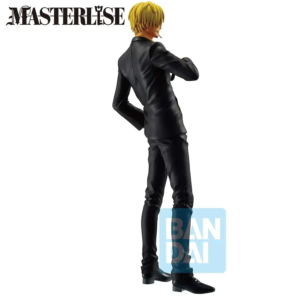 Thumbnail: MASTERLISE figure of Sanji from One Piece, in a black suit pose.