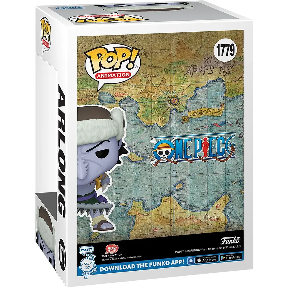Thumbnail: Pop! Animation Arlong figure with One Piece map art, number 1779, Funko.