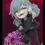 Thumbnail: Mahito anime figure, smiling with stitches, holding purple object, dark background.