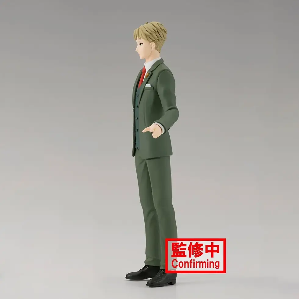 Thumbnail: Figure of Loid Forger in suit with red tie and “Confirming” text.
