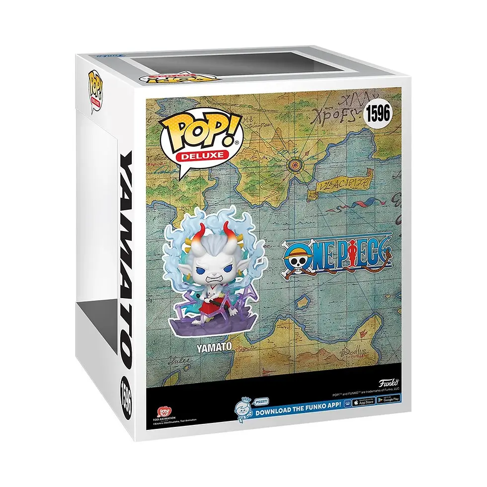 Thumbnail: Yamato One Piece Funko Pop! Vinyl Figure #1596, with the One Piece logo