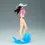 Thumbnail: Woman in a pink top, black bottom, and white hat standing on blue wave.