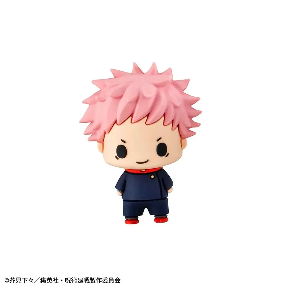 Thumbnail: Anime character figure with pink hair, black outfit, and red shoes standing upright