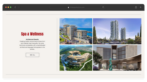 CMS-driven grid section with hover effect