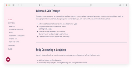 Beauty website design (7)