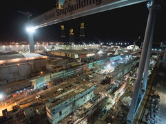 Aircraft Carrier John F. Kennedy reaches 75 percent structural completion