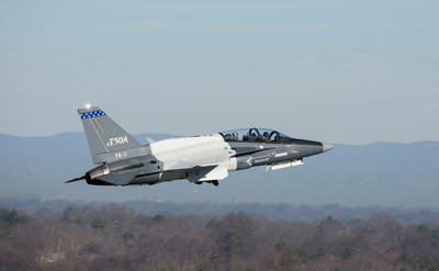 Second Lockheed Martin T-50A takes flight in Greenville, South Carolina
