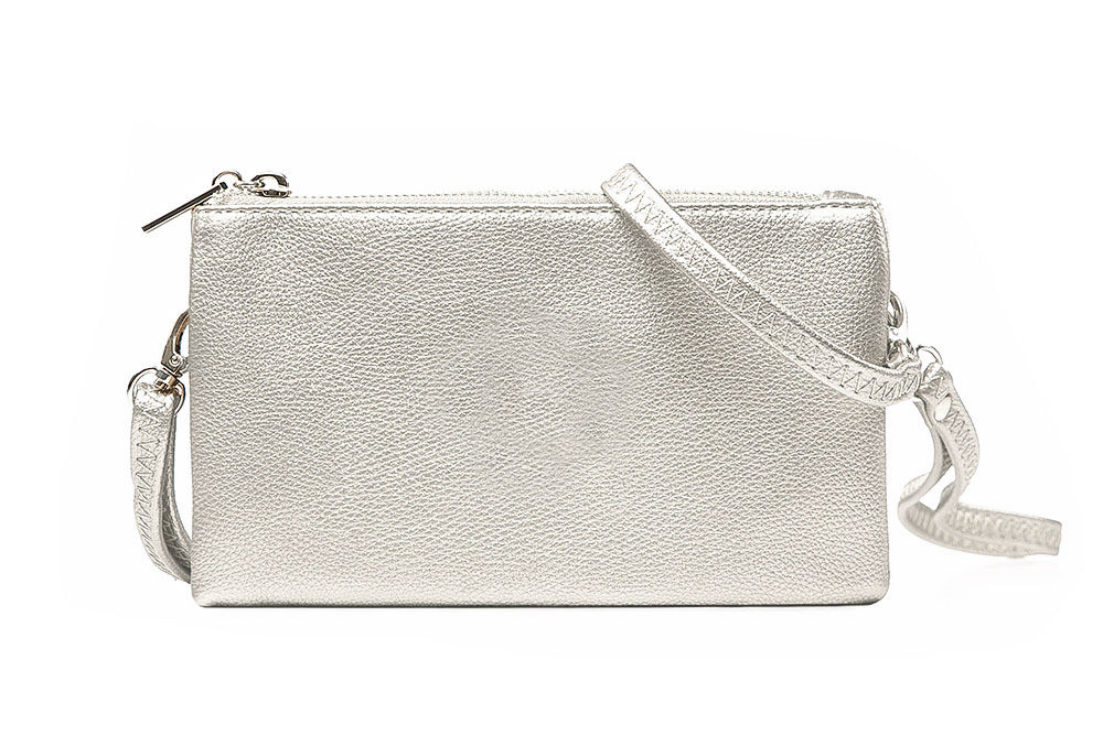 SILVER 3 IN 1 CLUTCH BAG