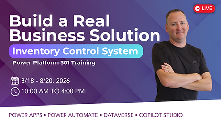 Build a real Business Solution - Live Power Platform Training
