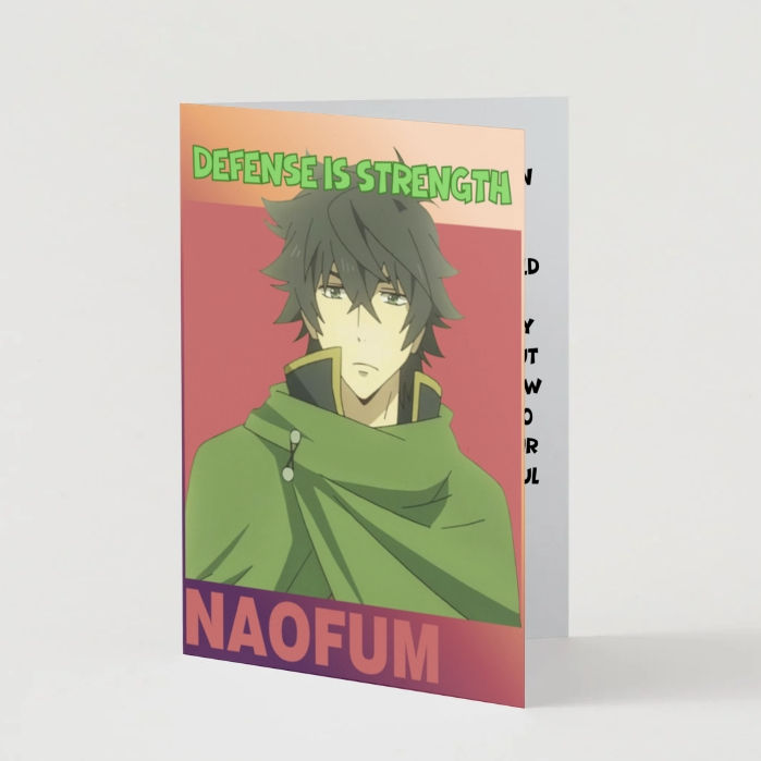 The Rising of the Shield Hero Support Card – Naofumi Anime Greeting Card