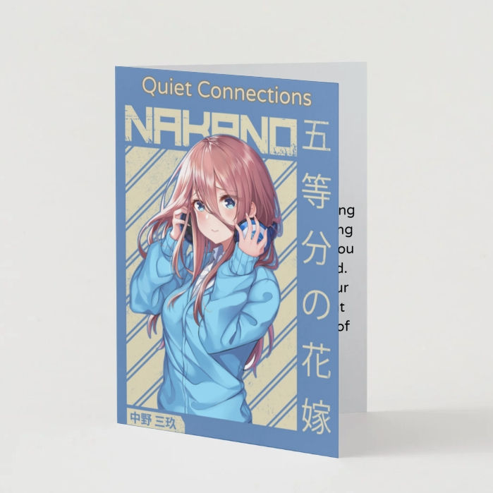 The Quintessential Quintuplets Friendship Card – Nakano Anime Greeting Card
