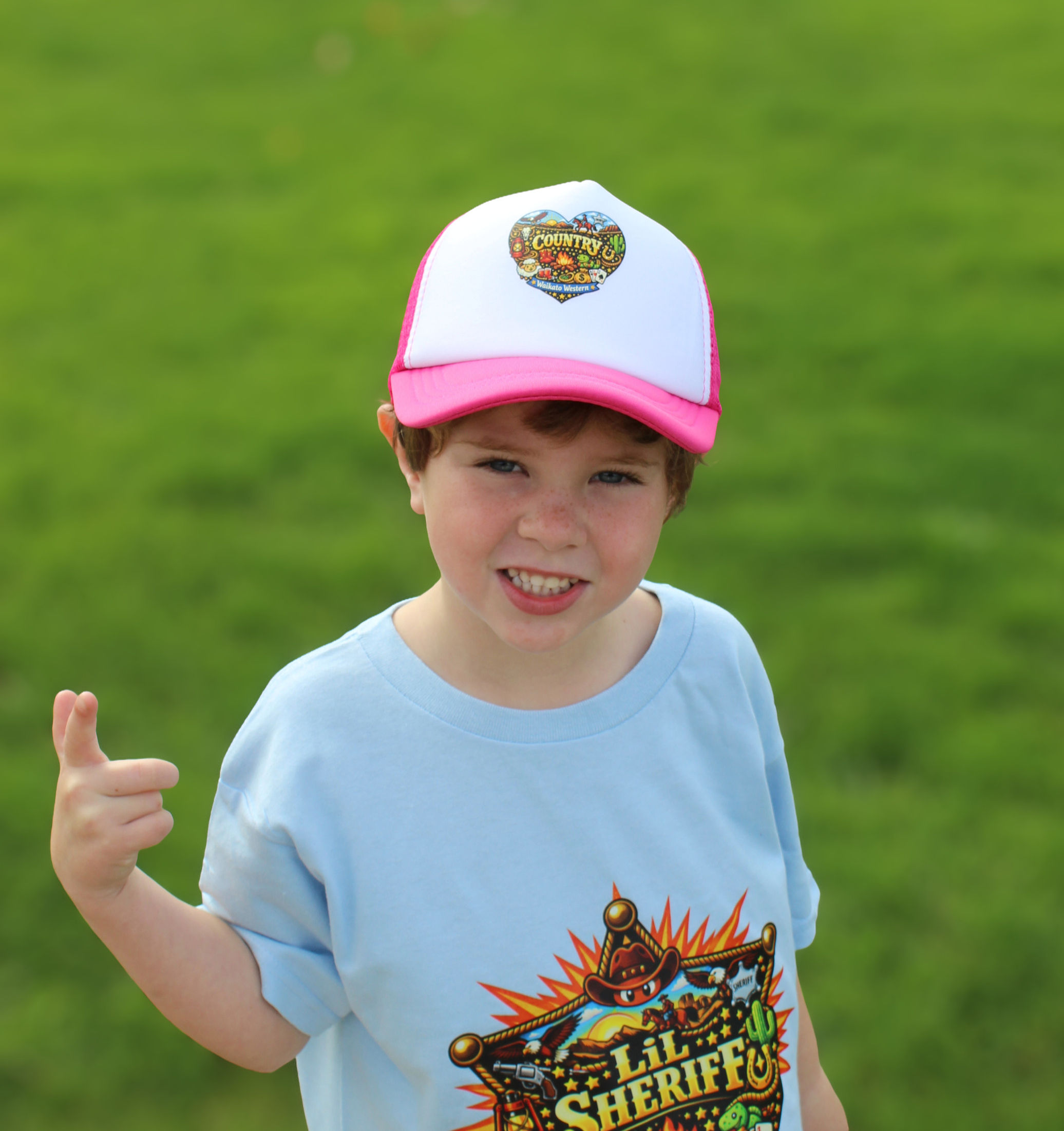 Kids Love Country Cap - Pink