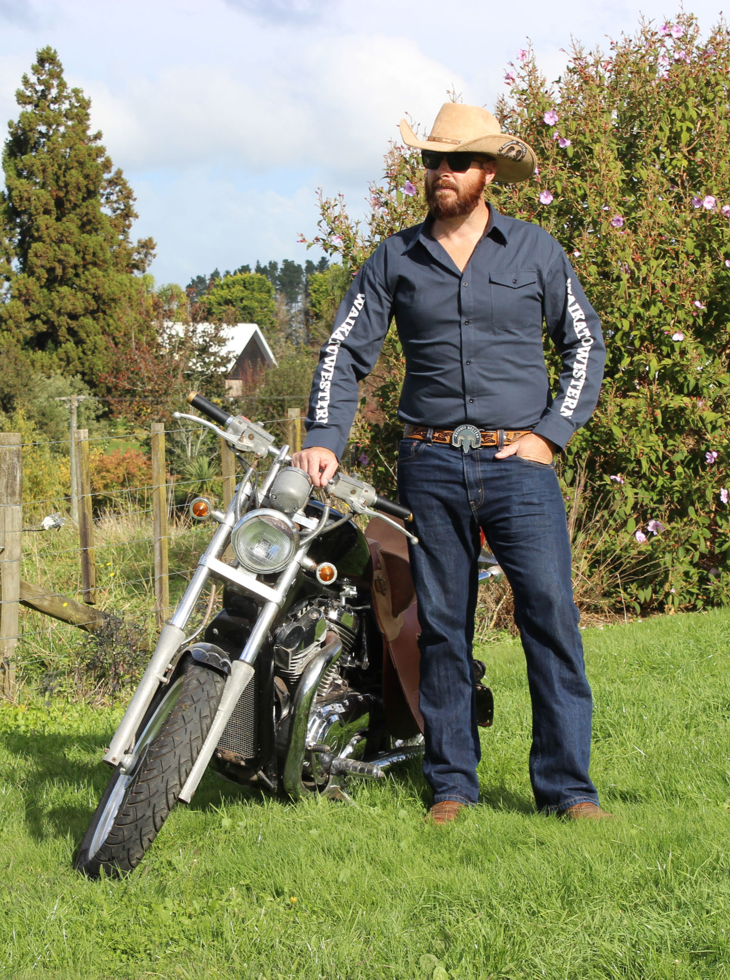 Mens Cowboy Button Shirt