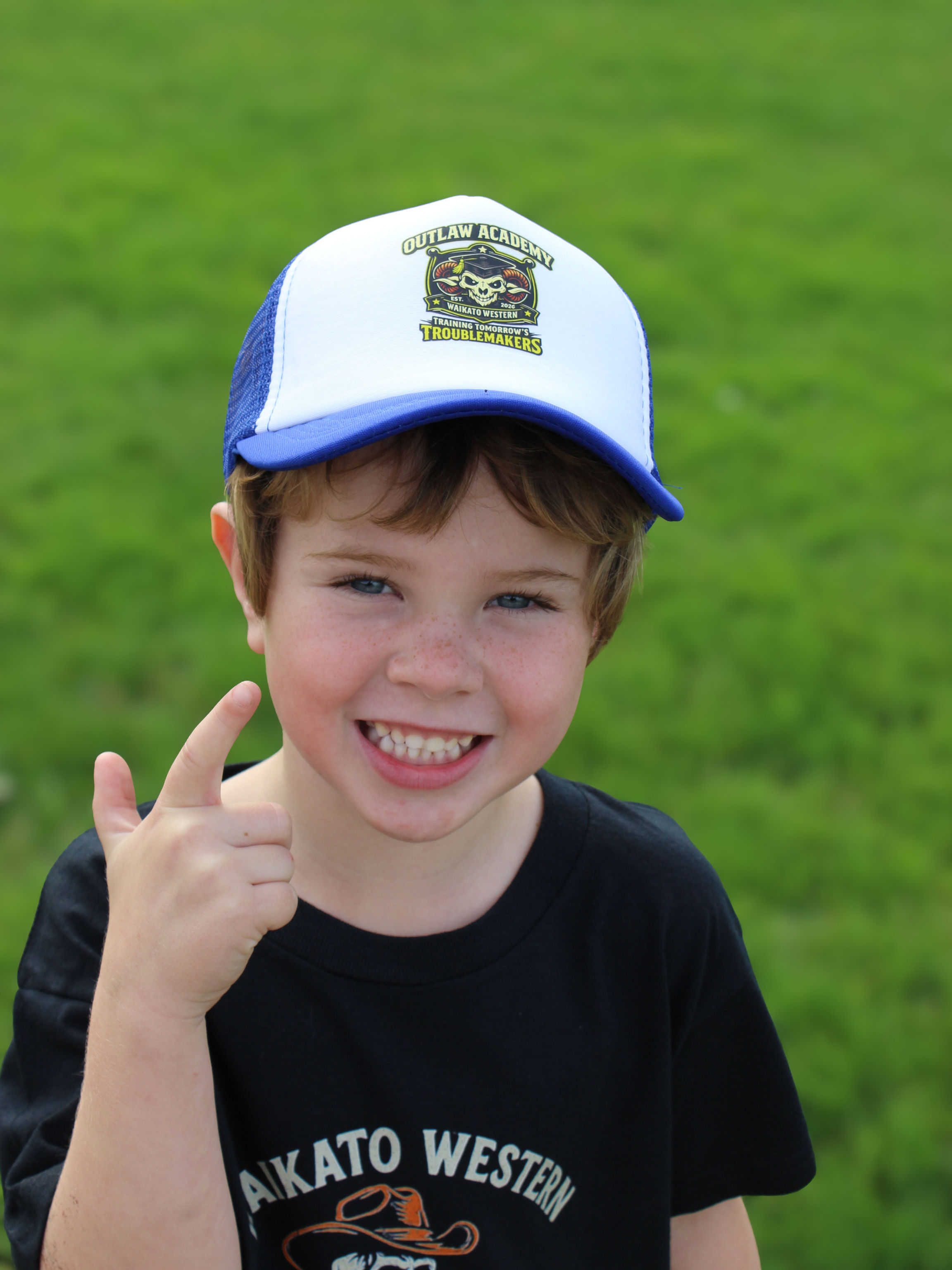 Kids Outlaw Acadamy Cap - Blue