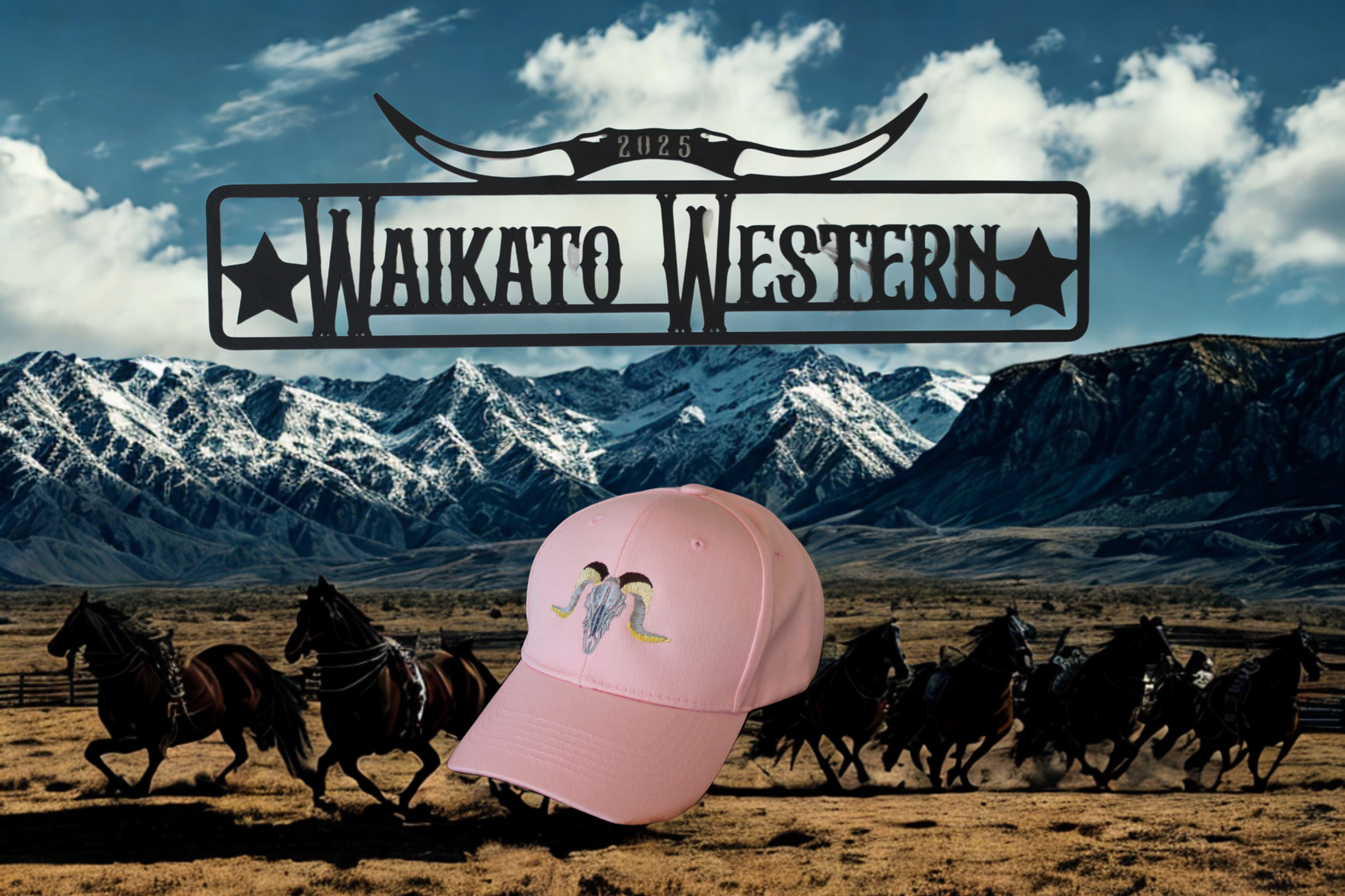 Skull Base Ball Cap - Pink