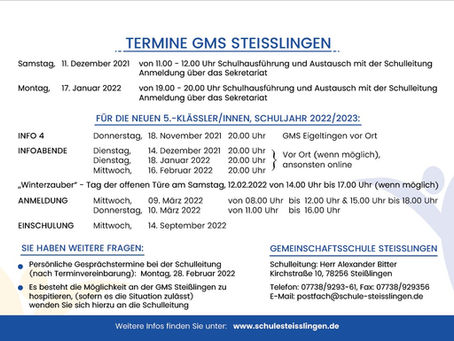 Wir stellen uns vor! Informationsangebote für zukünftige FünftklässlerInnen und deren Eltern