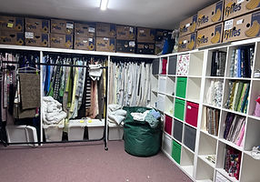 The Sew New fabric and sewing room
