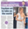 A newspaper cut out about Taydam becoming Miss World Australia SA