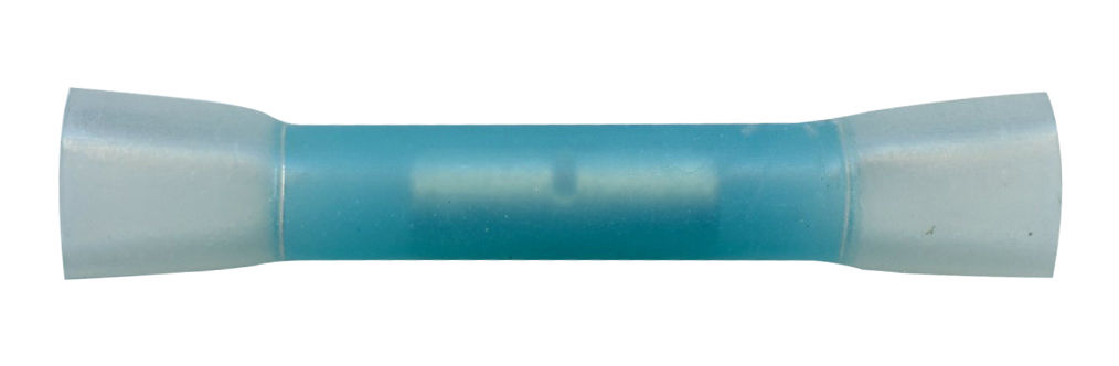 Heat Shrink & Crimp Butt 16-14 AWG Nylon Butt W/HST;16-14 AWG