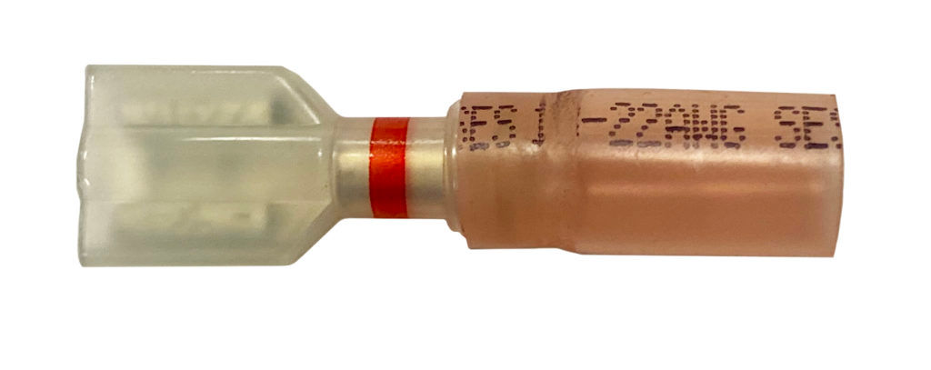 Fully-Insulated Female - , 22-18 AWG .250", Banded Red