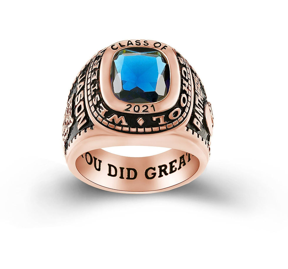 Thumbnail: Customized High School and College Graduation Class Ring