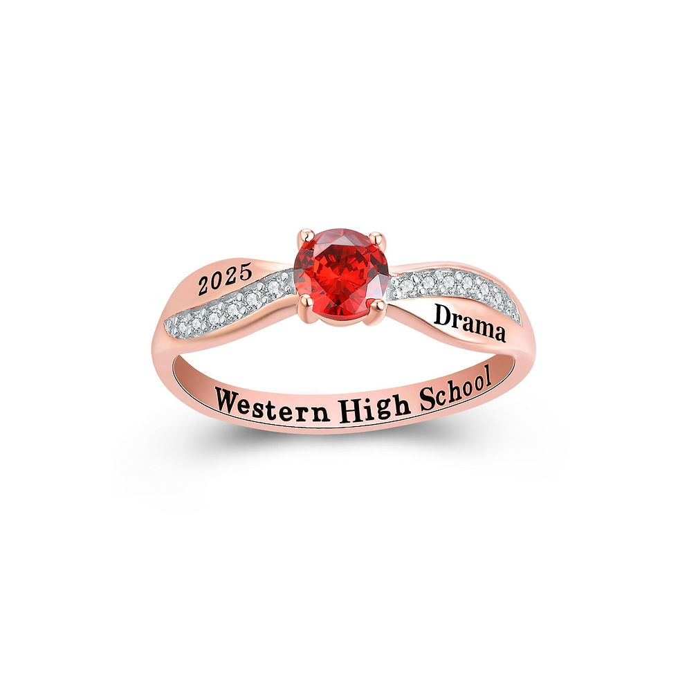 Thumbnail: Customized High School and College Graduation Class Ring