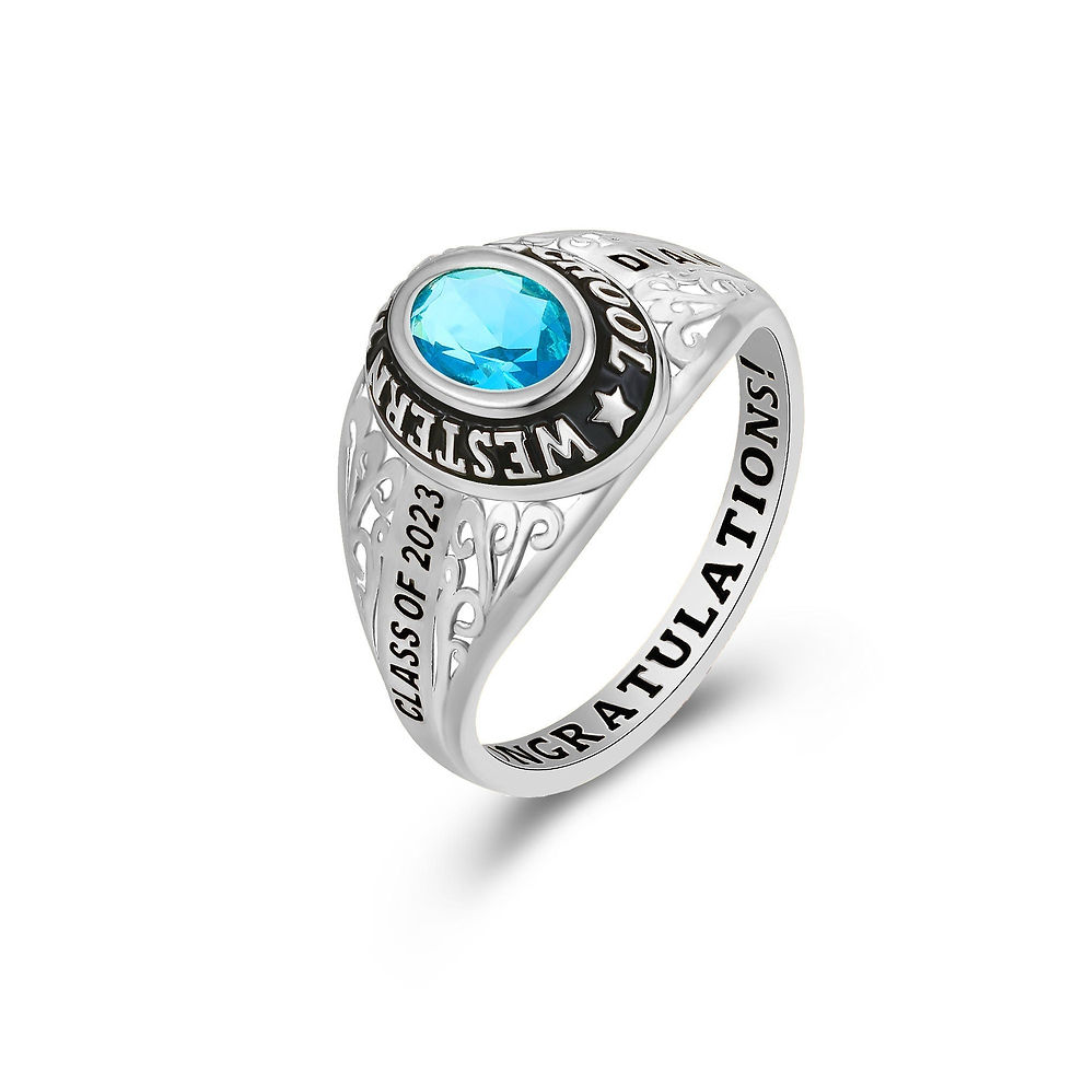 Thumbnail: Customized High School and College Graduation Class Ring