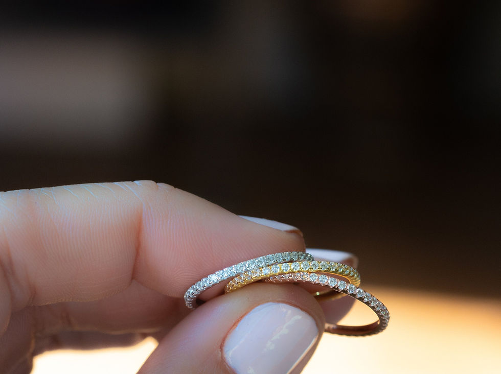Thumbnail: White CZ Eternity Ring