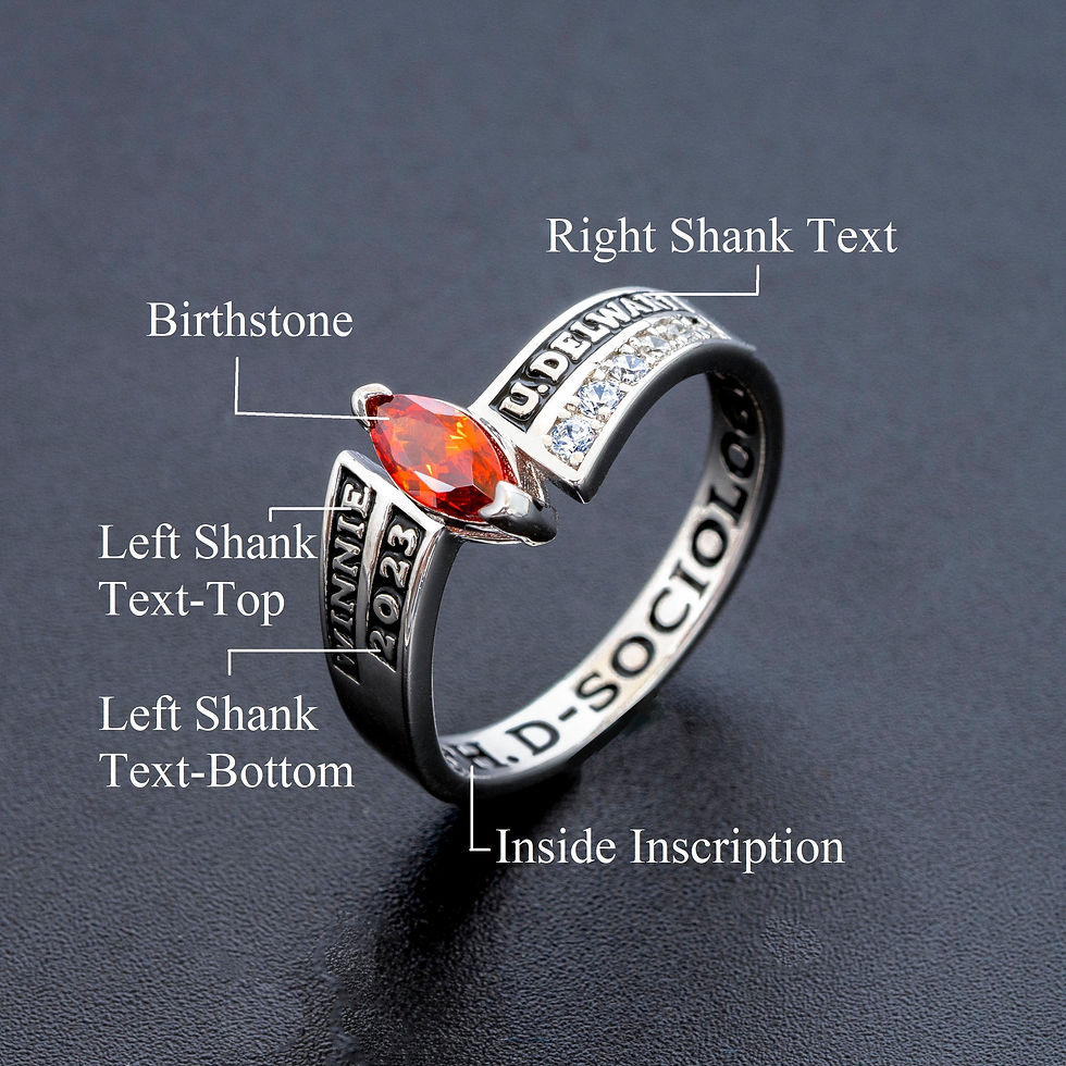 Thumbnail: Customized High School and College Graduation Class Ring