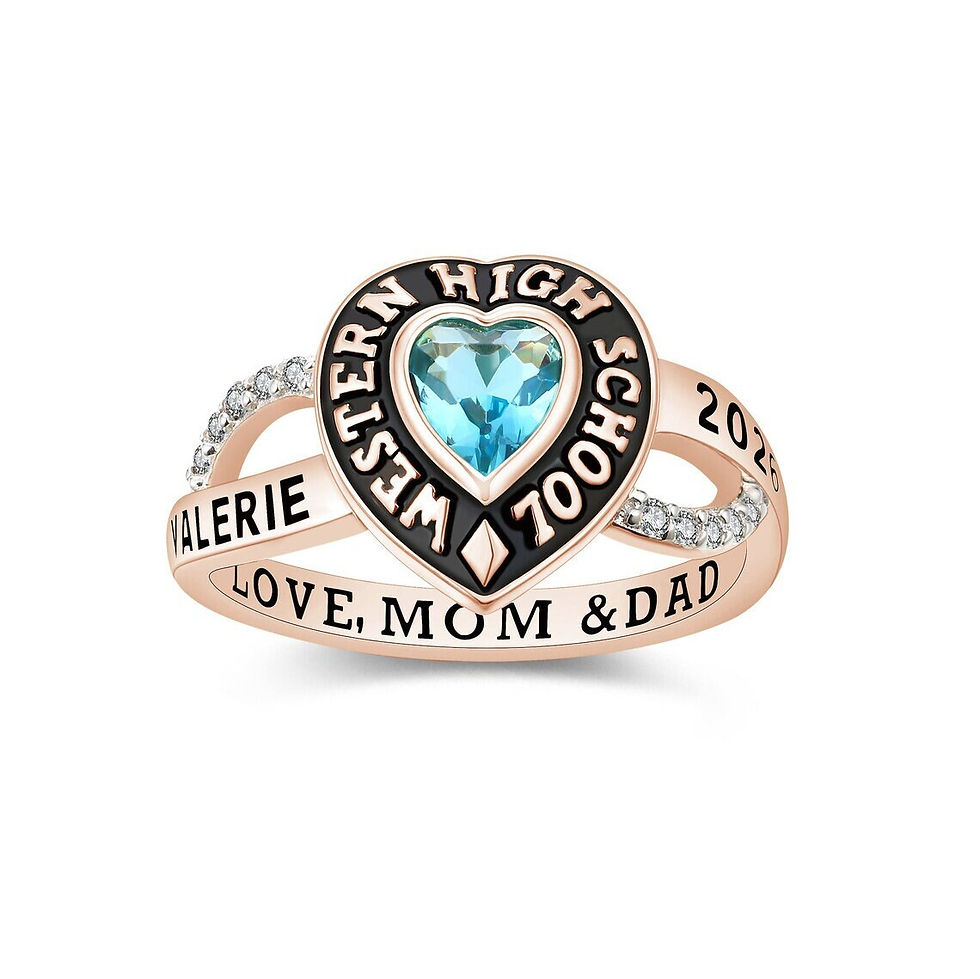 Thumbnail: Customized High School and College Graduation Class Ring