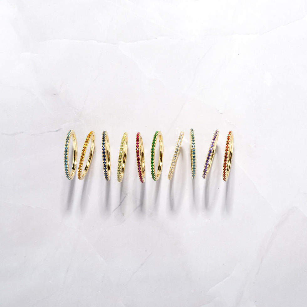 Thumbnail: White CZ Eternity Ring